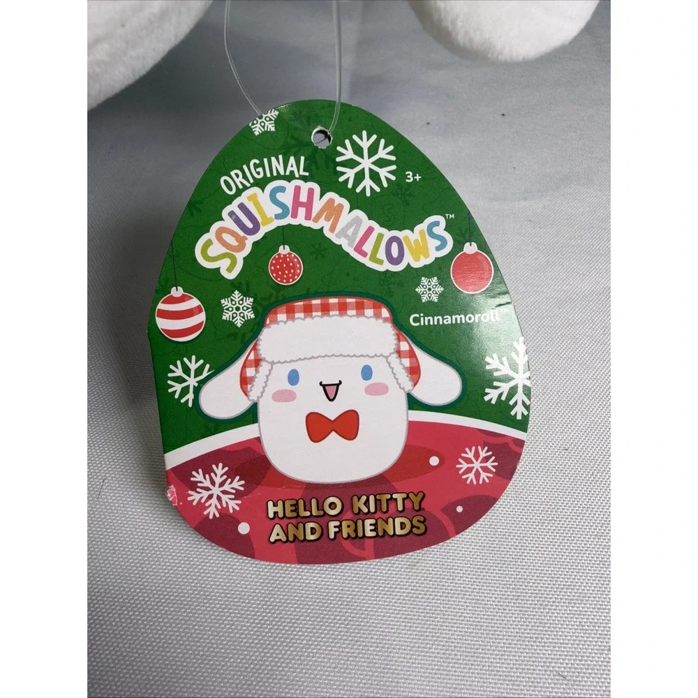 NWT Squishmallows Hello Kitty And Friends Holiday Cinnamoroll 8
